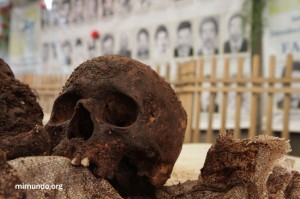 Exhumed remains - Guatemalan civil war